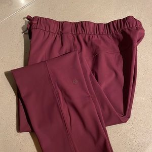 Lululemon Stretch High Rise Pant 7/8 Length, Size 8, Raspberry